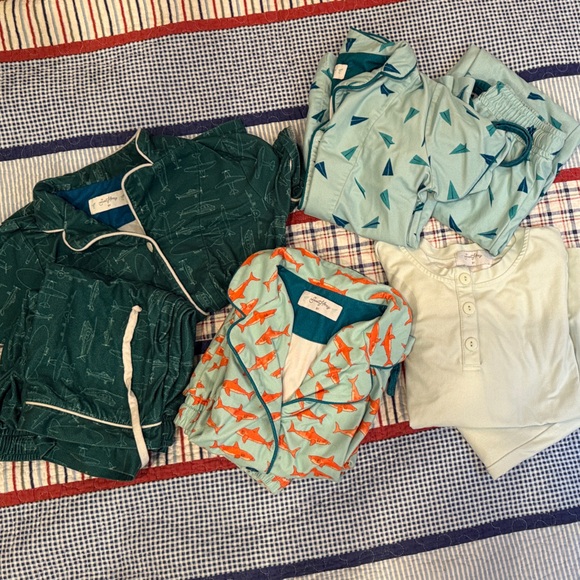 SweetHoney Kids Pajama bundle  Set - four pairs, Green and Blue - Picture 1 of 5
